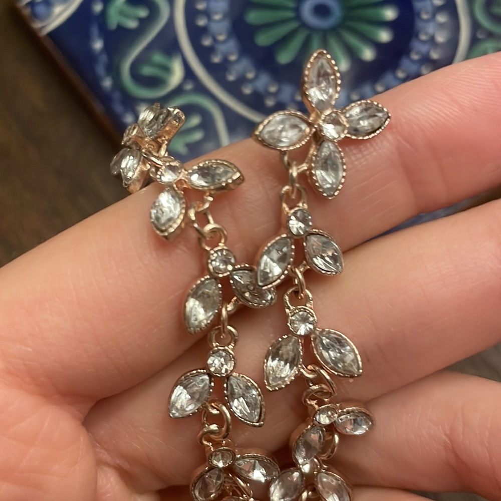 Rose Gold Statement Earrings